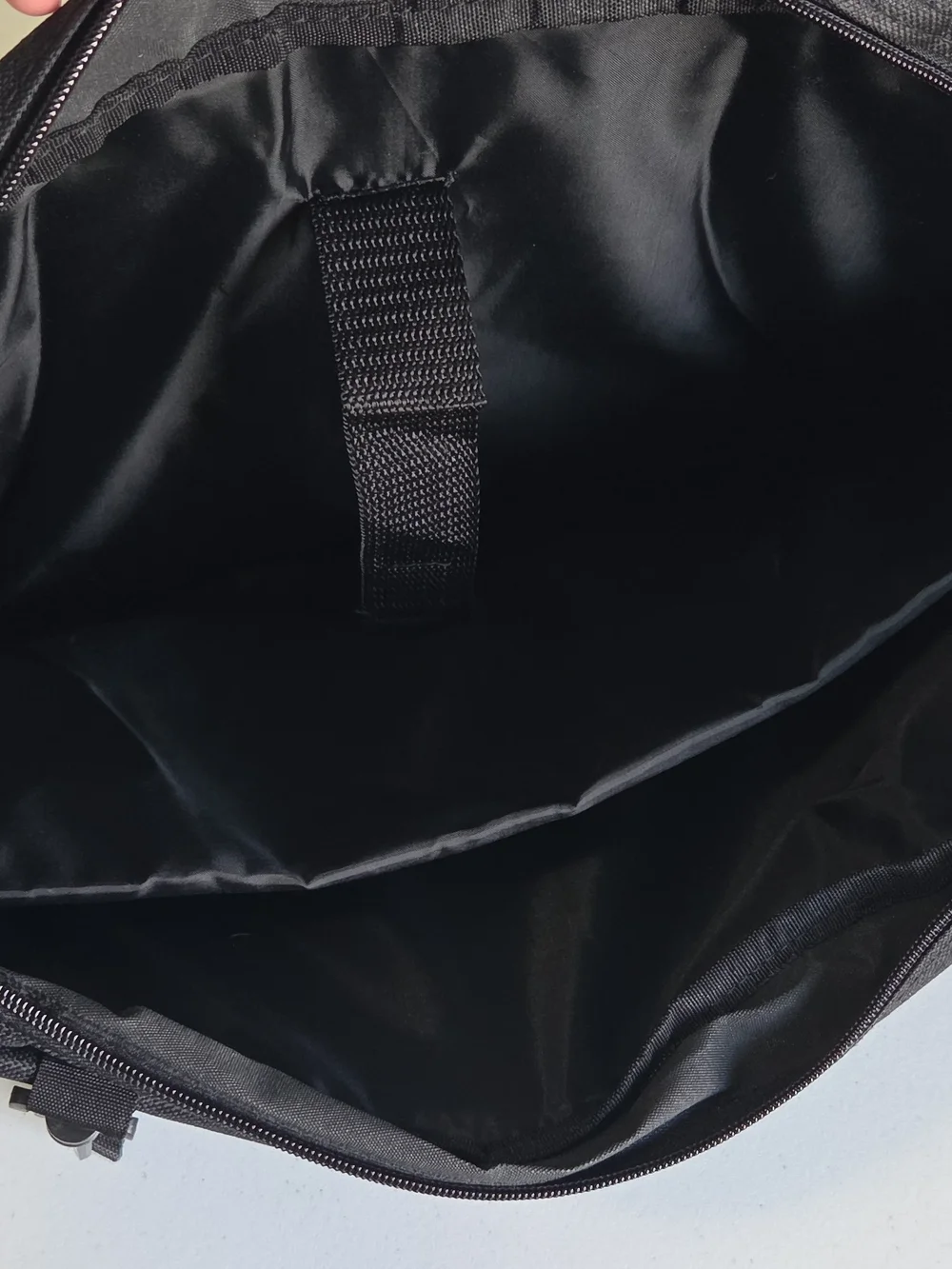 Black Laptop Messenger Bag  - Durable Everyday Carry Padded Divider Multi Pocket